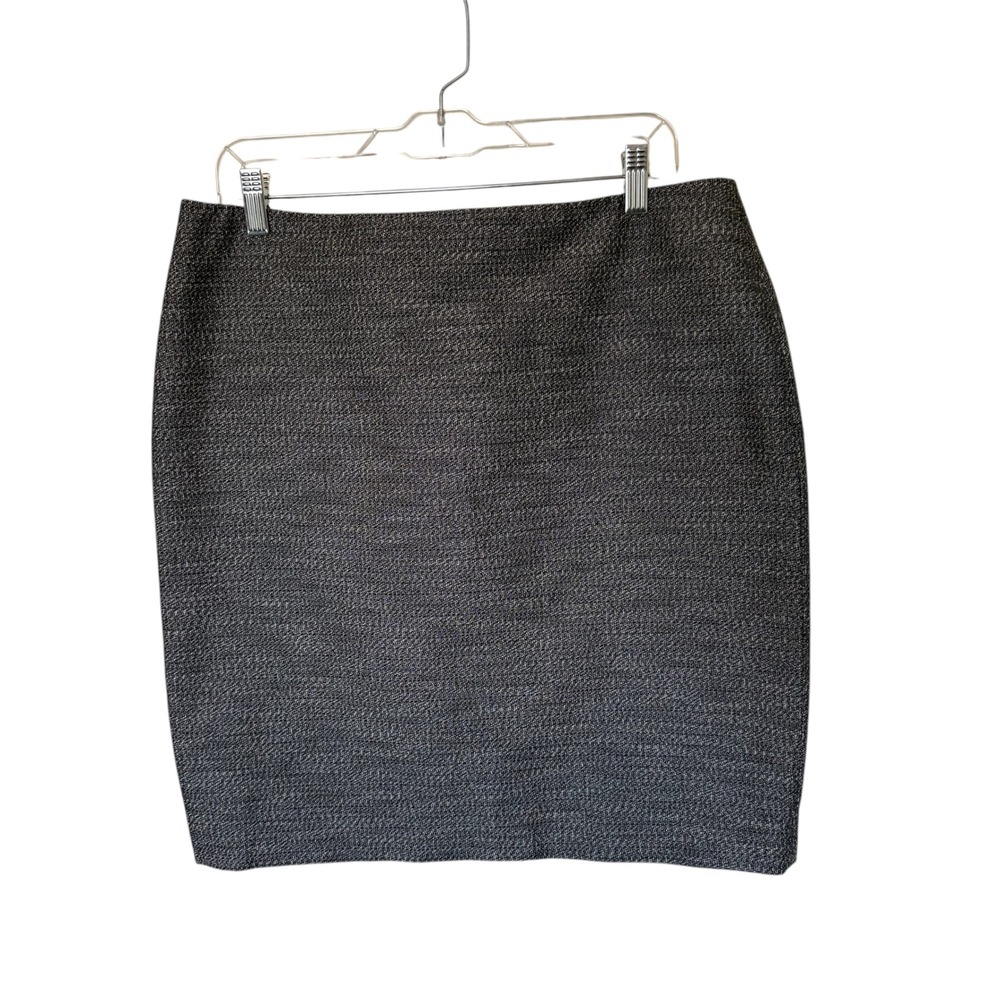 Anne‎ Klein Women Size 12 Pencil Skirt Classic Business Career Gray Textured